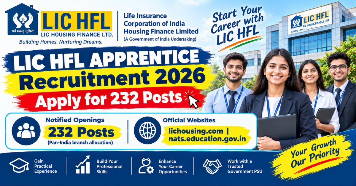 LIC HFL Apprentice Recruitment 2026 Apply Online
